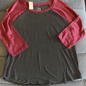 Maurices 3/4 sleeve 24/7 shirt